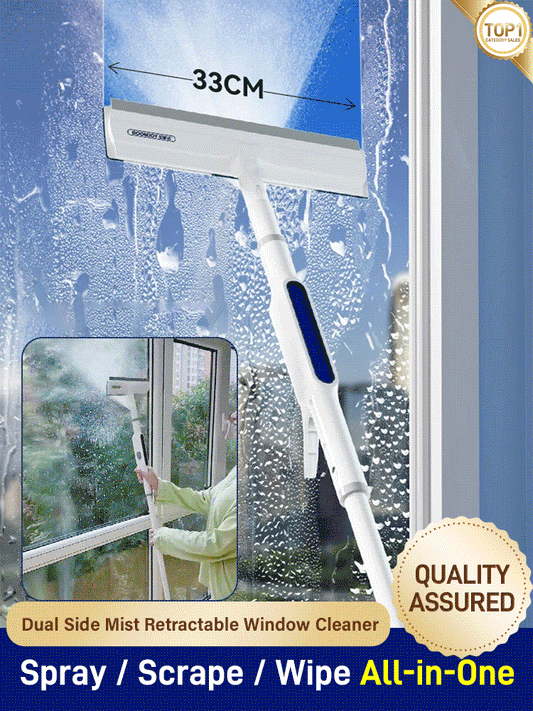 Household Retractable Double-sided Window Cleaning Wiper