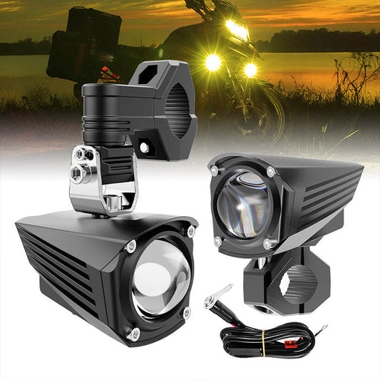 60W Mini Motorcycle LED Spotlight with Wire Harness